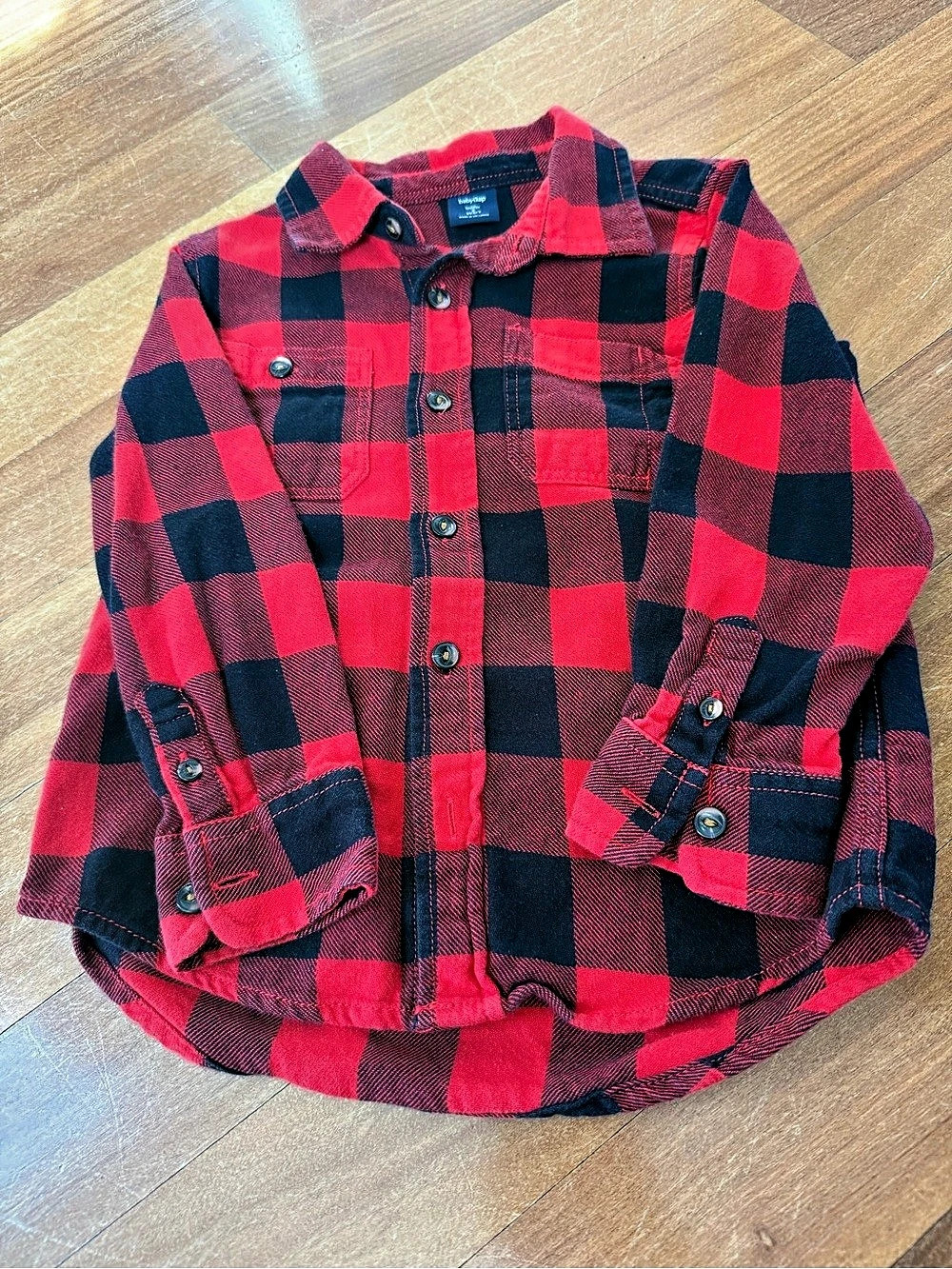 babyGap Plaid Button Down Shirt Boys Size 4T like new